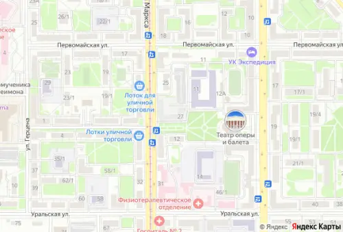 по ул. пр-кт Карла Маркса