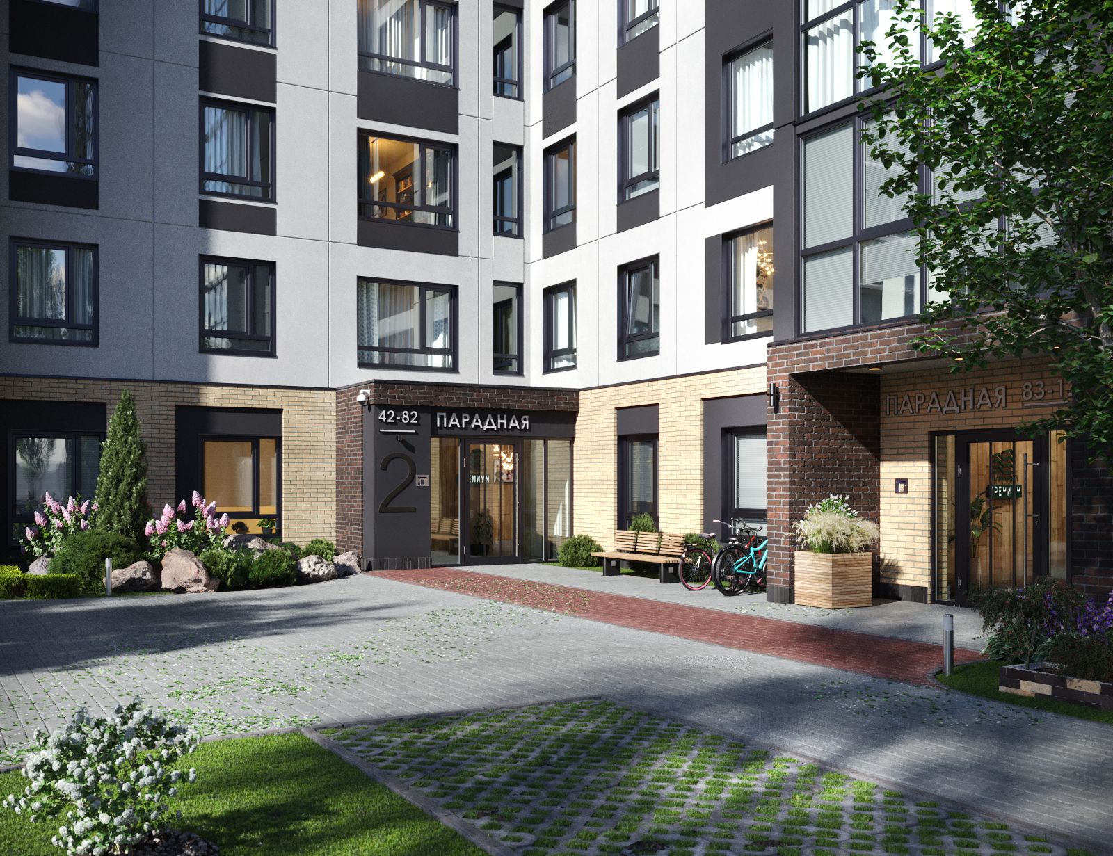 Жилой комплекс Парковый Премиум — фасад здания