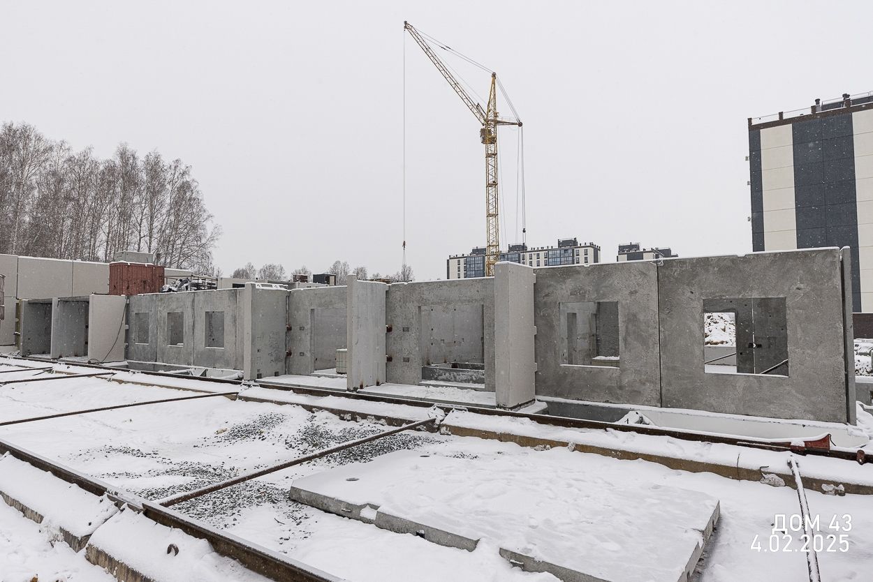 Ход строительства ЖК Парковый Премиум — февраль 2025