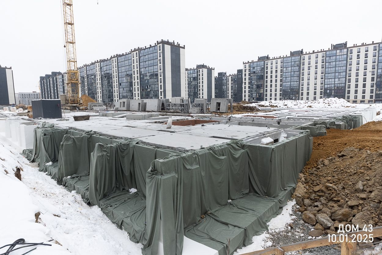 Ход строительства ЖК Парковый Премиум — январь 2025