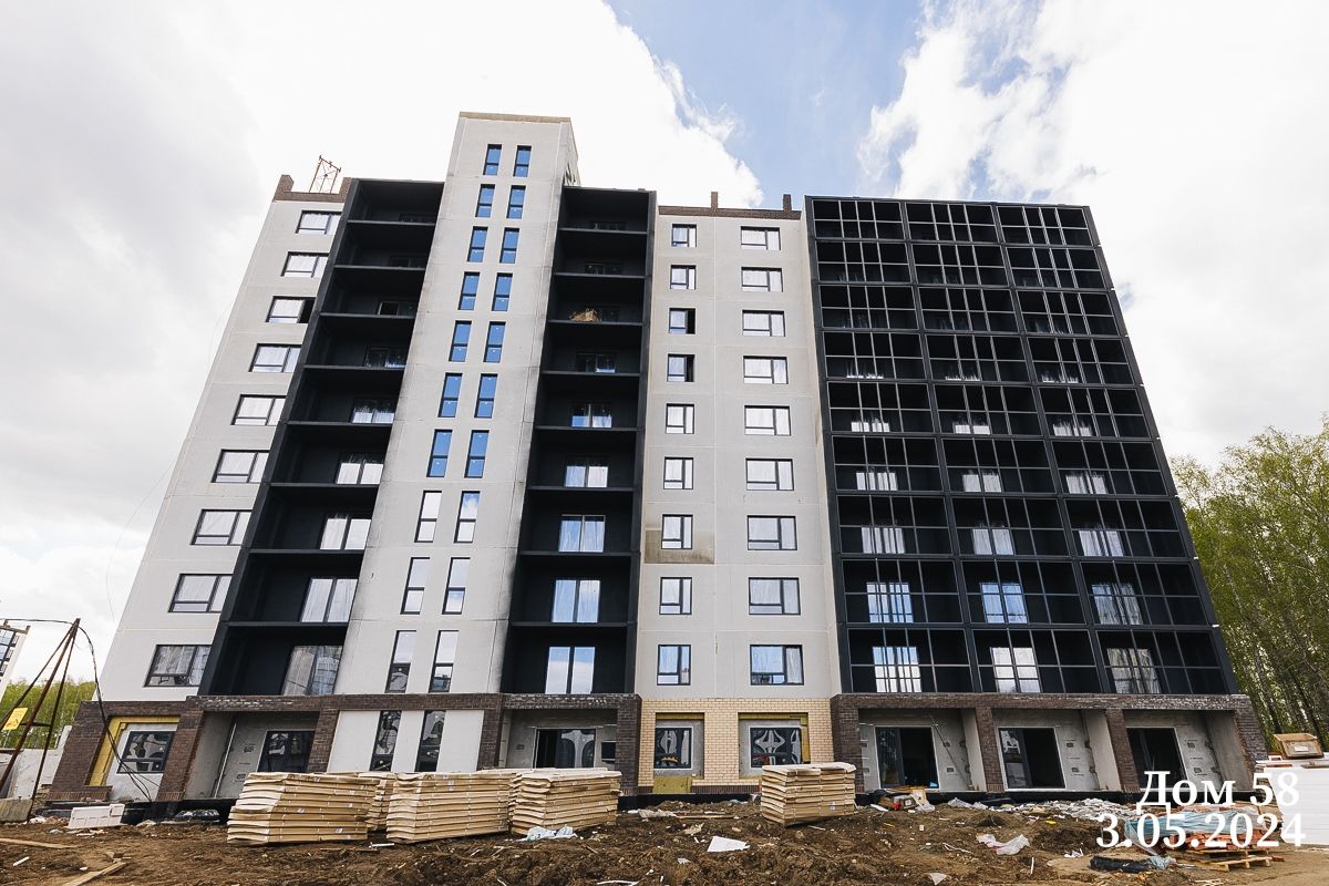 Ход строительства ЖК Парковый Премиум — май 2024