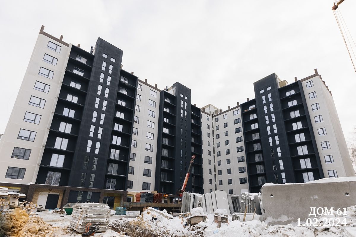 Ход строительства ЖК Парковый Премиум — февраль 2024