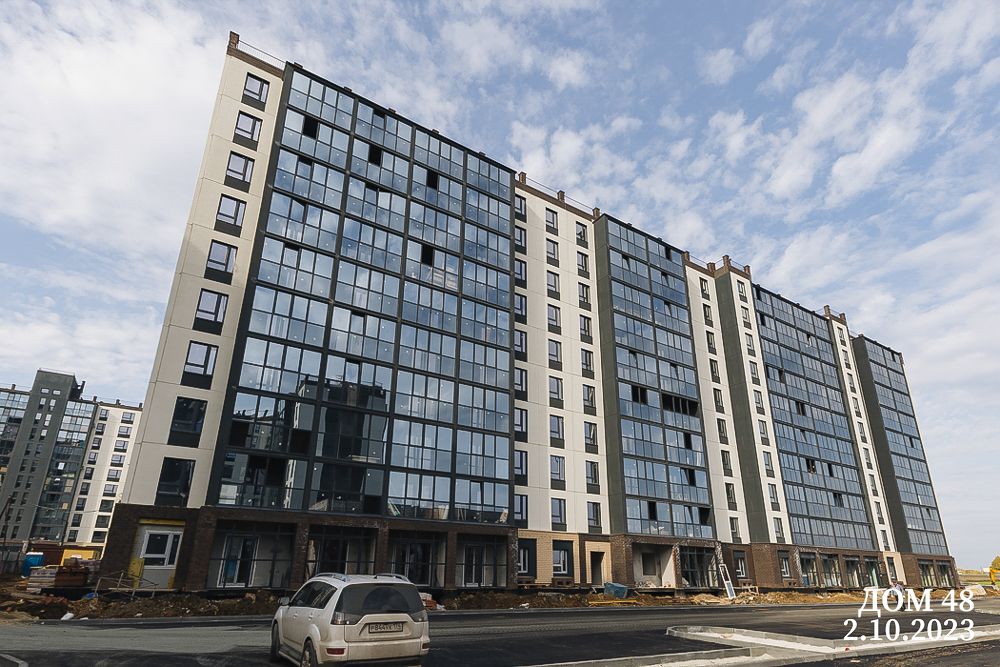 Ход строительства ЖК Парковый Премиум — октябрь 2023