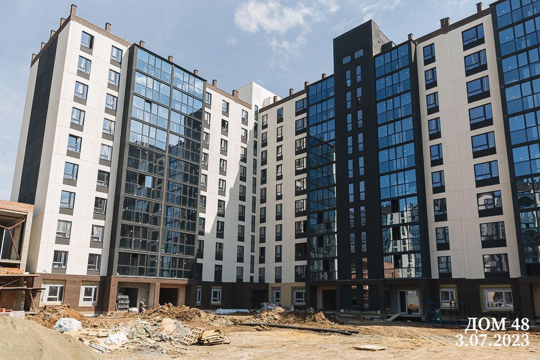Ход строительства ЖК Парковый Премиум — июль 2023
