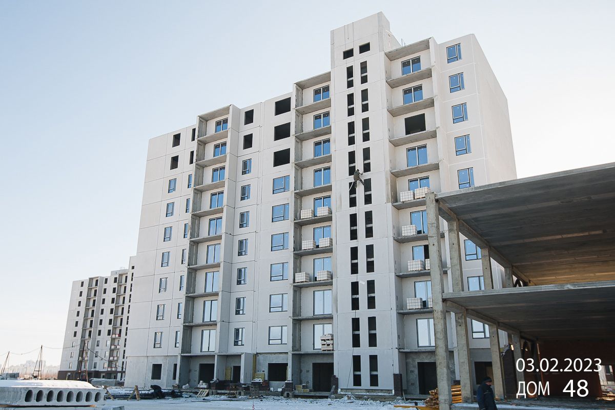 Ход строительства ЖК Парковый Премиум — февраль 2023