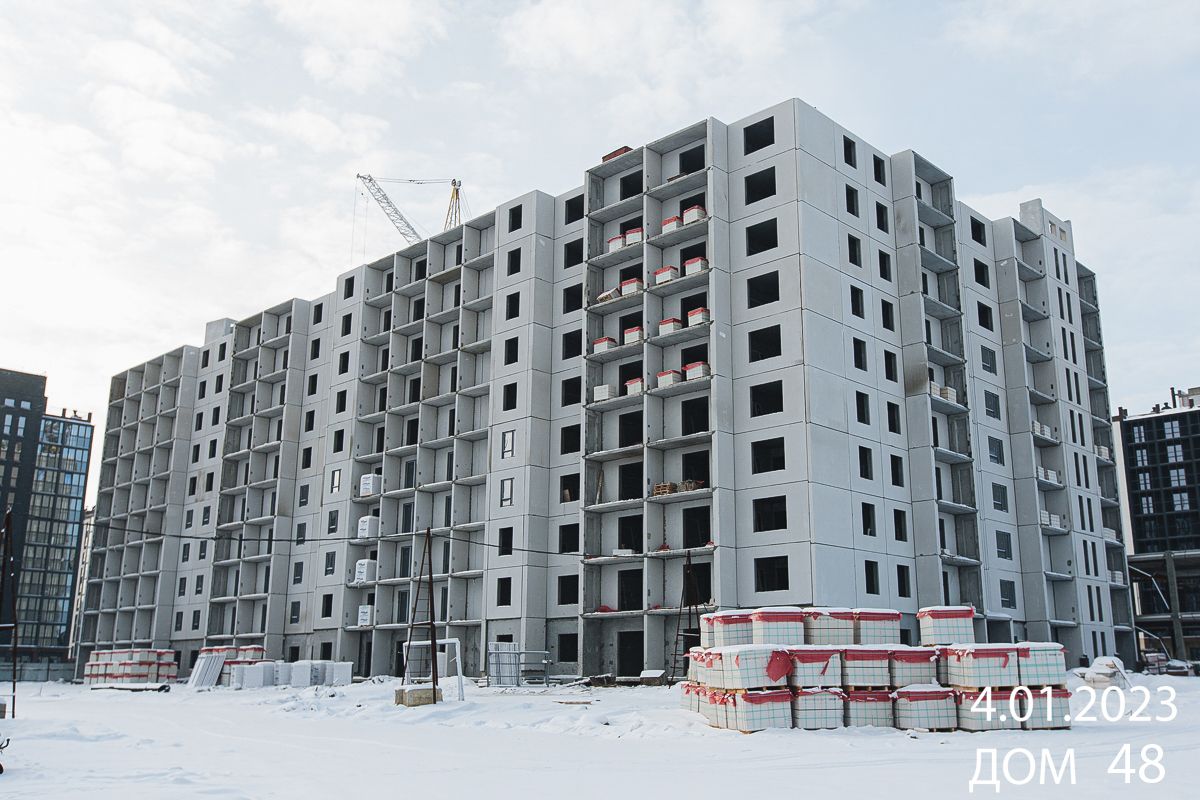 Ход строительства ЖК Парковый Премиум — январь 2023