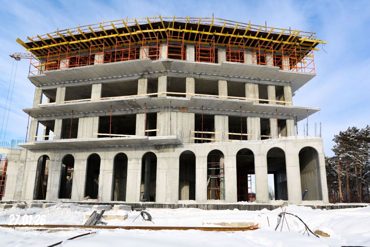 Ход строительства ЖК «Большой» — фото за январь 2026