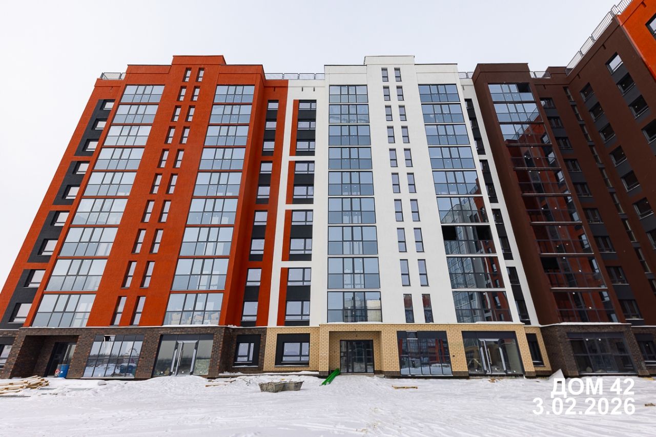 Ход строительства ЖК «Притяжение» — фото за февраль 2026