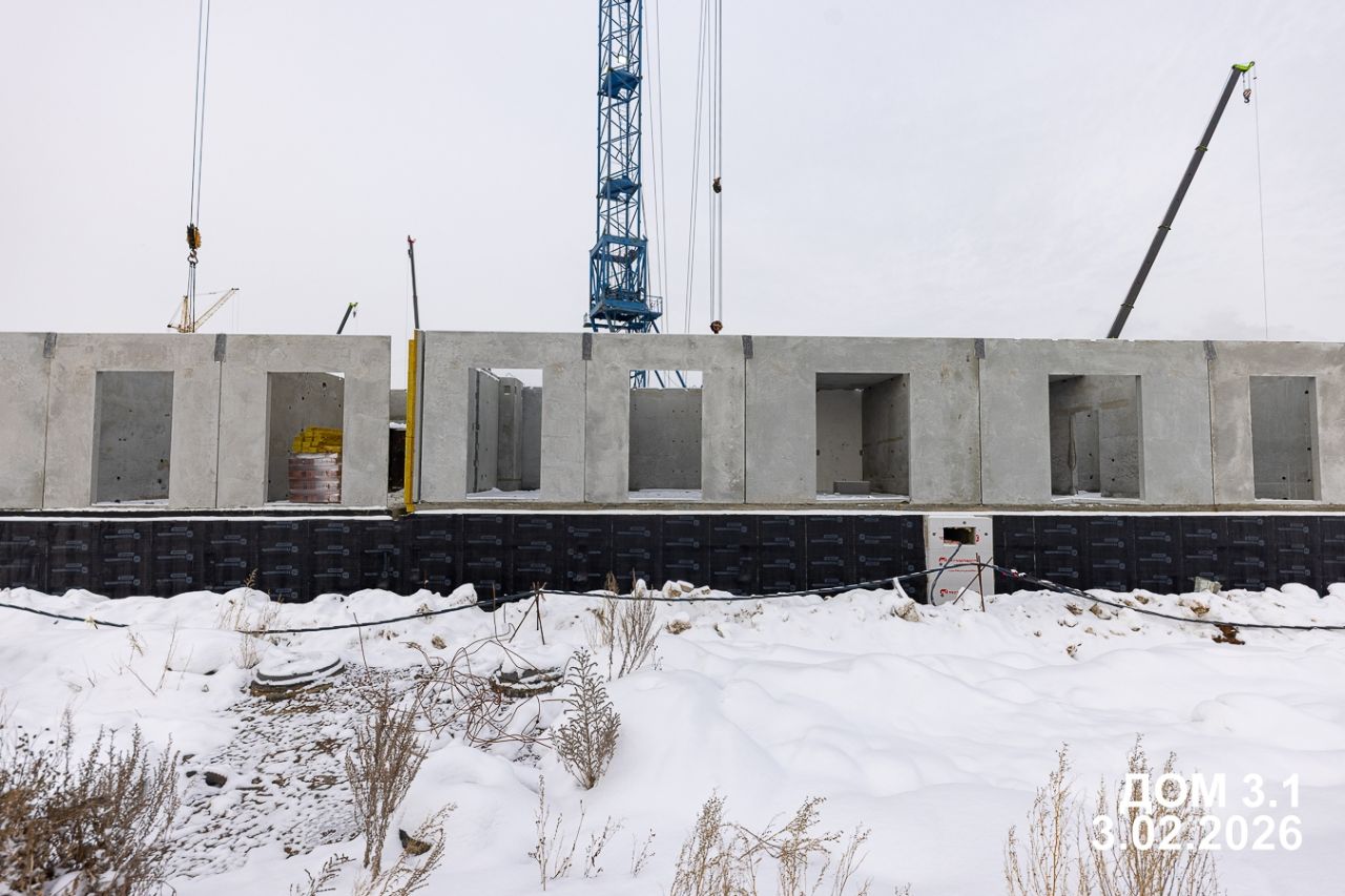 Ход строительства ЖК «Твоя Привилегия» — фото за февраль 2026