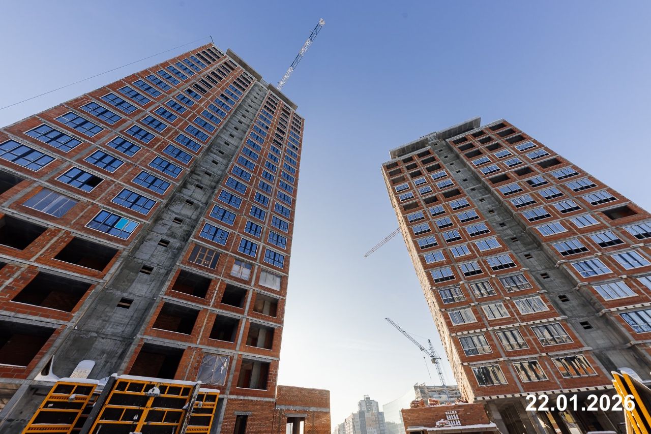 Ход строительства ЖК «Весенний квартал» — фото за январь 2026