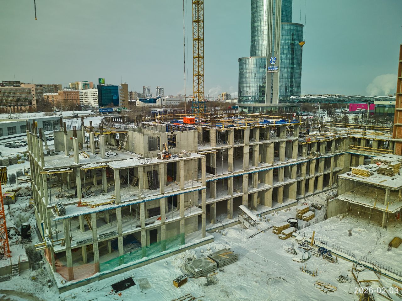 Ход строительства ЖК «Голос Меридиан» — фото за февраль 2026
