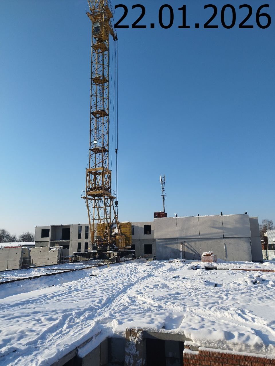 Ход строительства ЖК «Ильменский» — фото за январь 2026
