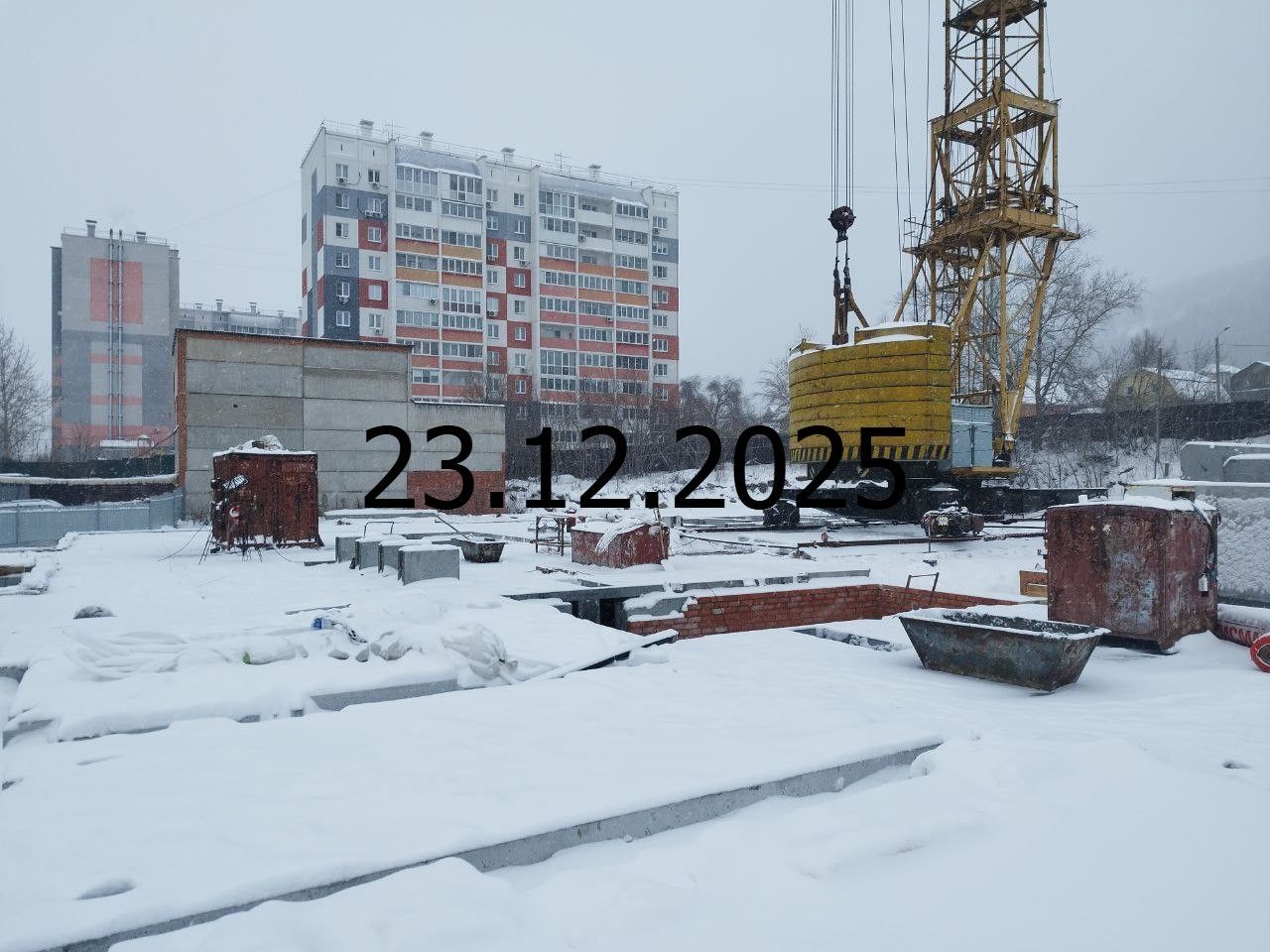 Ход строительства ЖК «Ильменский» — фото за декабрь 2025