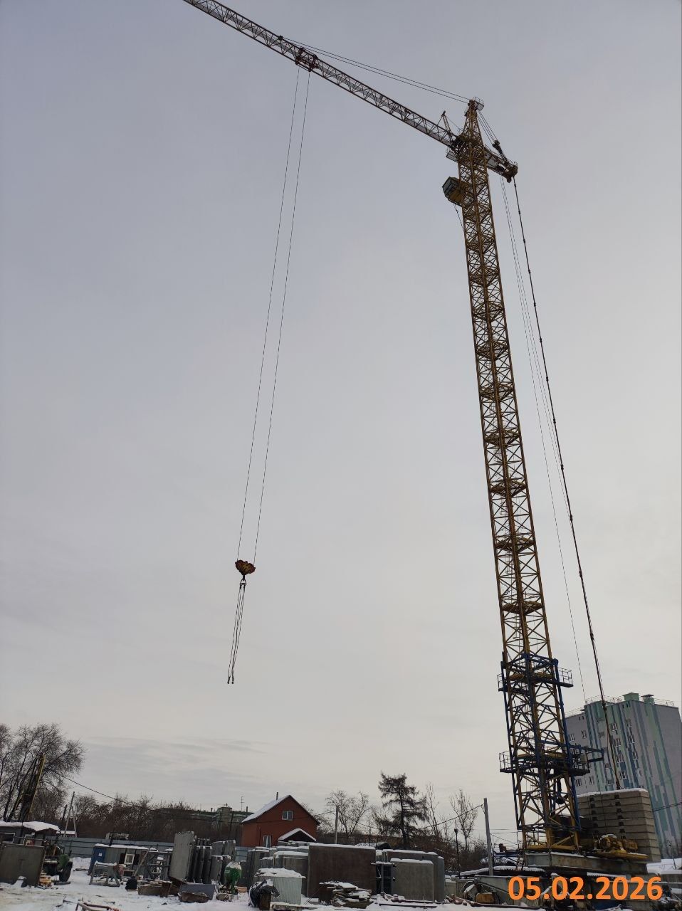 Ход строительства ЖК «Заручейный» — фото за февраль 2026