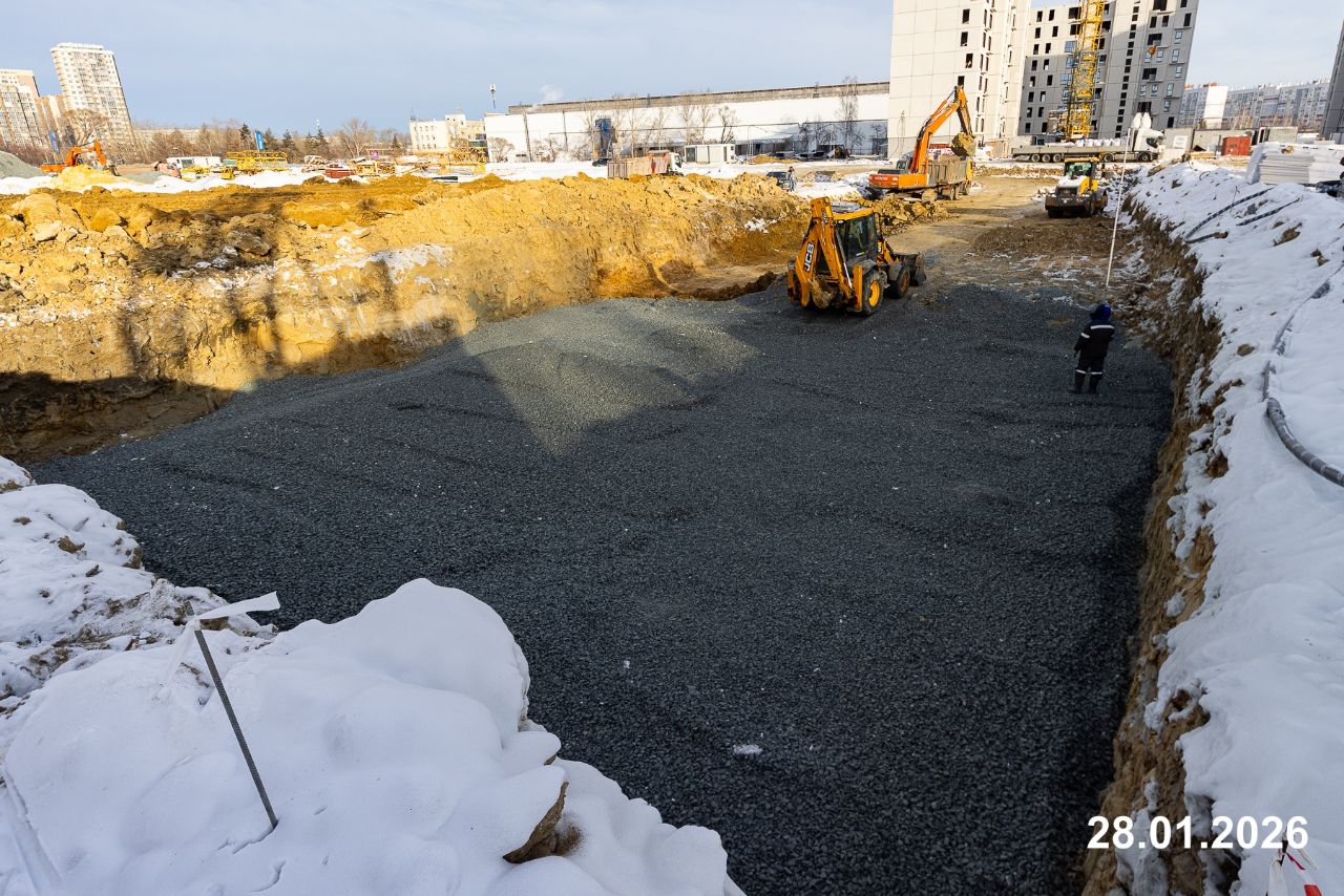 Ход строительства ЖК «НИКС Лайн на Ярославской» — фото за январь 2026