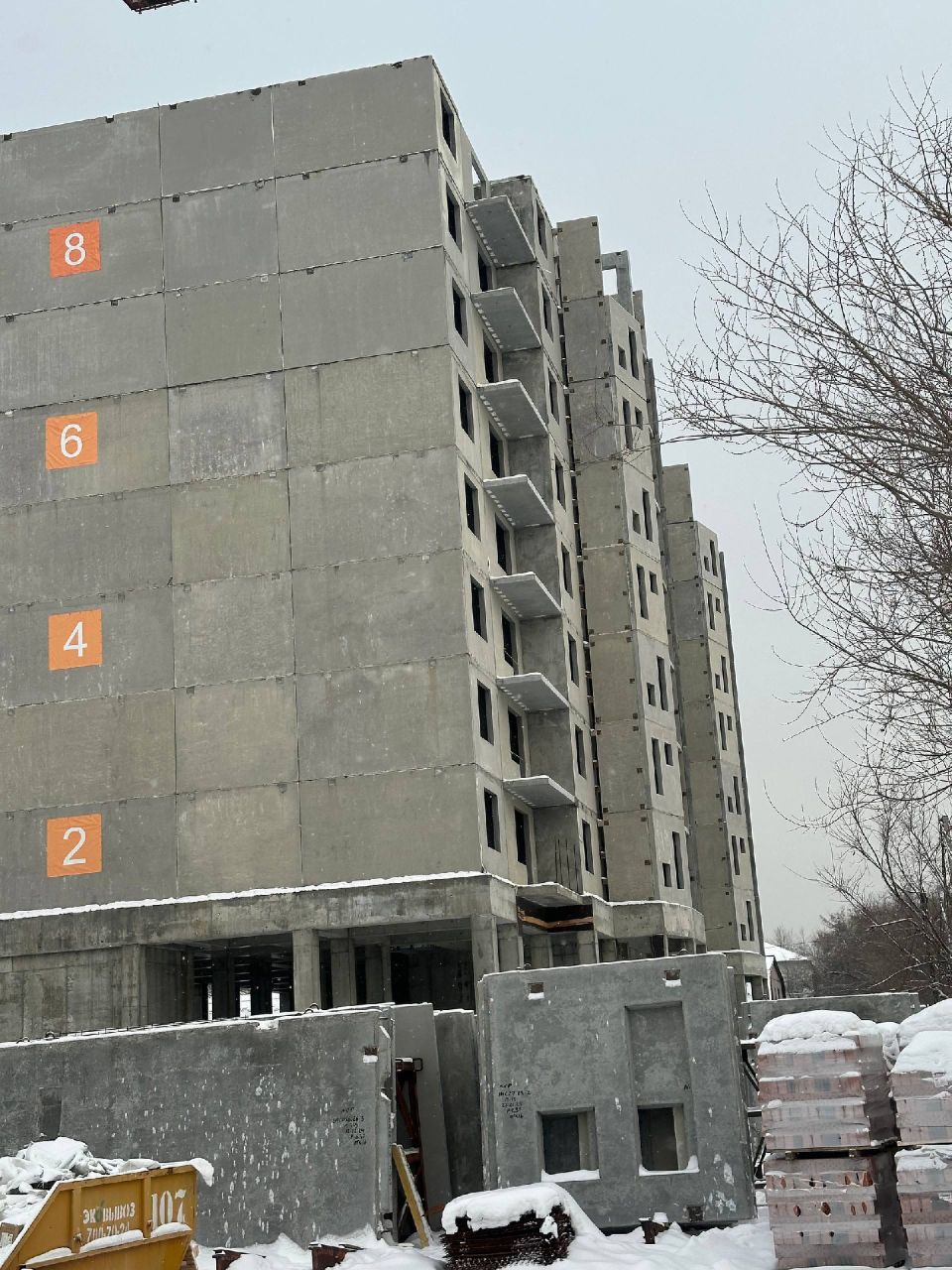 Ход строительства ЖК «Дом на Спартаке» — фото за январь 2026