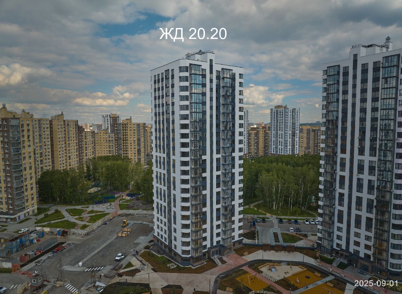 Ход строительства ЖК «Ньютон» — фото за сентябрь 2025