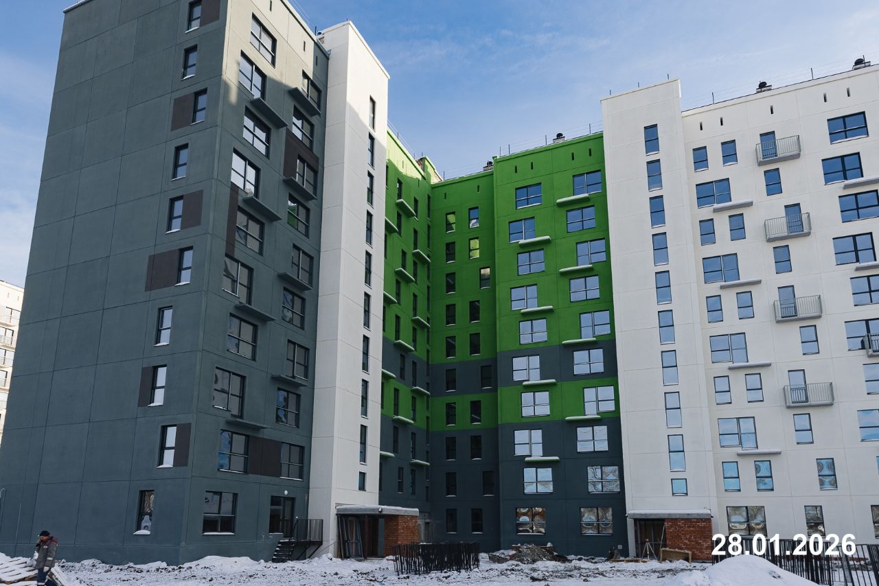 Ход строительства ЖК «НИКС ЛАЙН на Блюхера» — фото за январь 2026