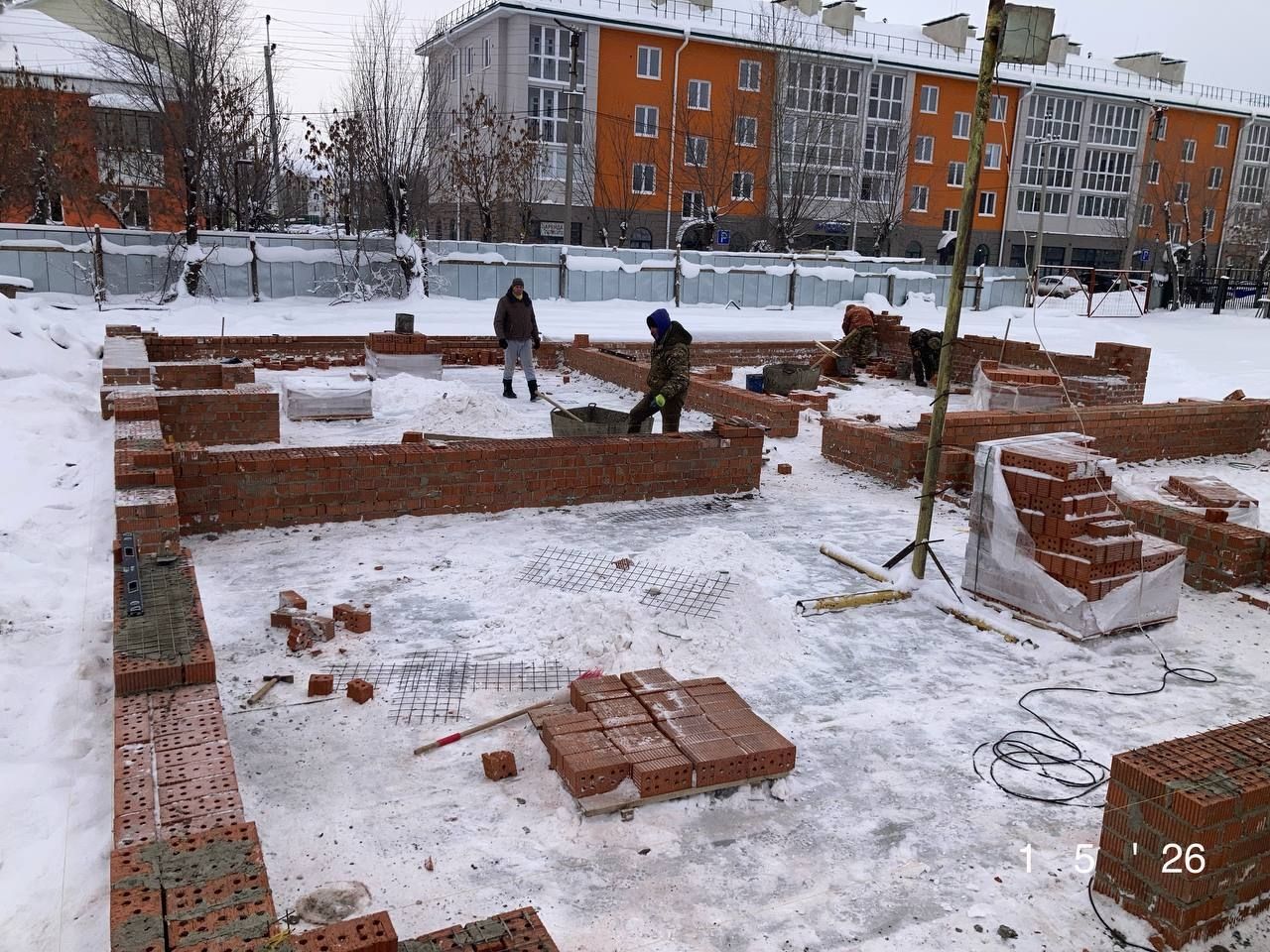 Ход строительства ЖК «Южный Парк» — фото за январь 2026