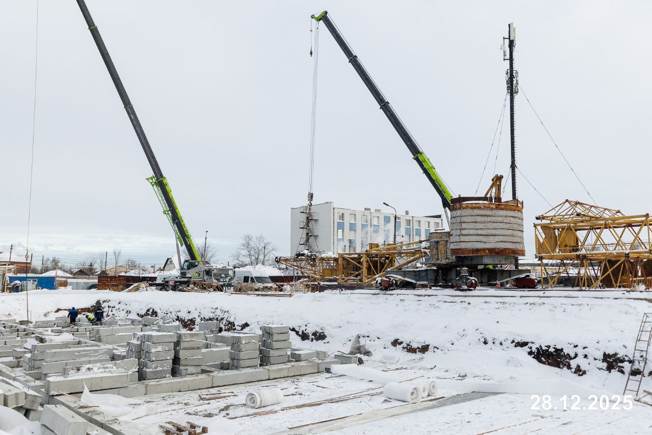 Ход строительства ЖК «НИКС Лайн на Танкистов» — фото за декабрь 2025