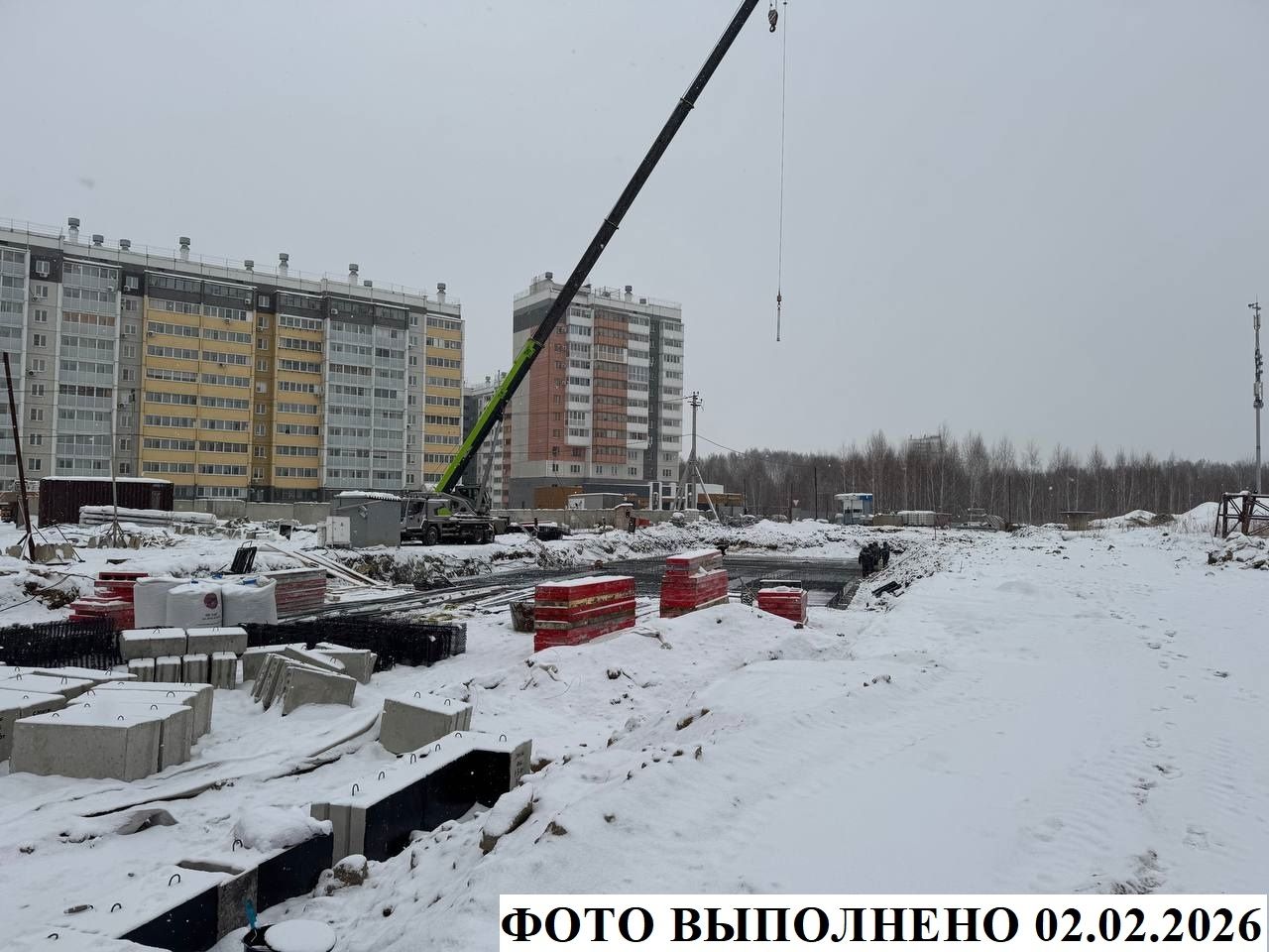 Ход строительства ЖК «Новое поколение» — фото за февраль 2026