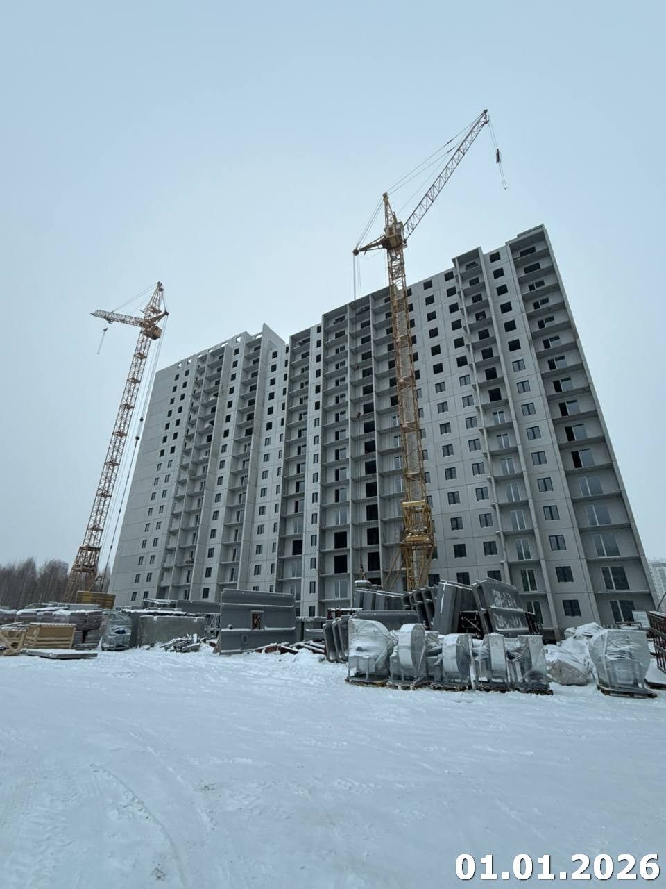 Ход строительства ЖК «Хорошее решение» — фото за январь 2026