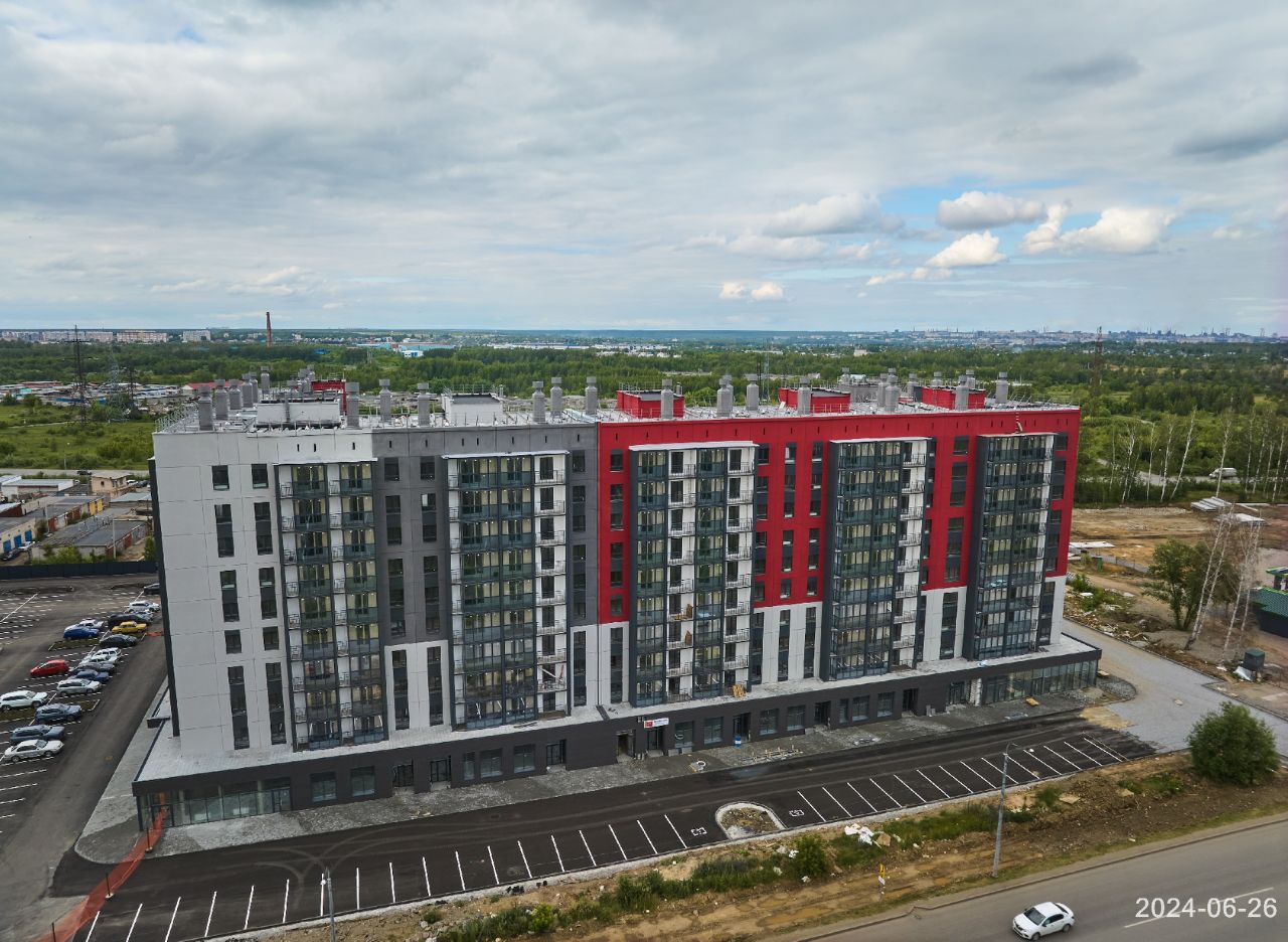 Ход строительства ЖК «Краснопольский» — фото за июнь 2024