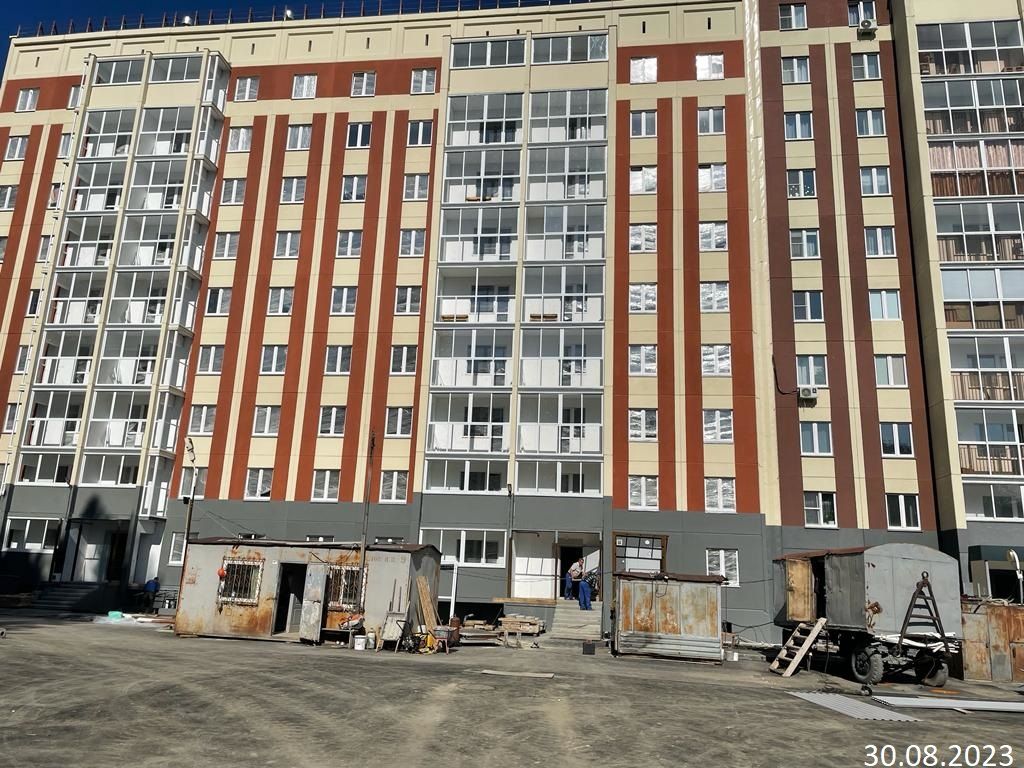 Ход строительства ЖК «на Омской» — фото за август 2023