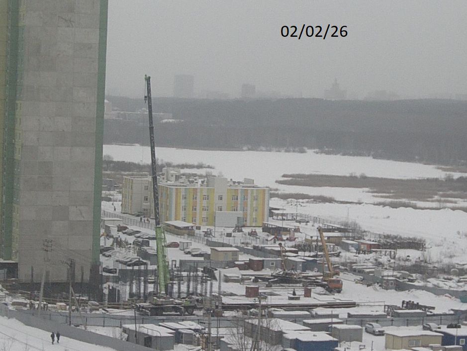 Ход строительства ЖК «Академ-Riverside» — фото за февраль 2026