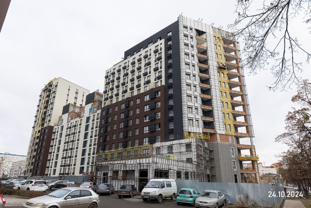 Ход строительства ЖК «Лесопарковый» — фото за октябрь 2024