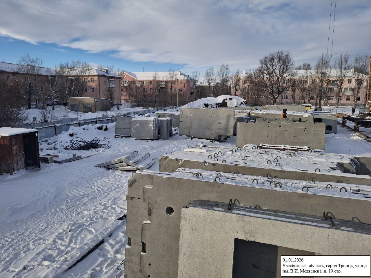 Ход строительства ЖК «по ул. В.И. Медведева» — фото за январь 2026
