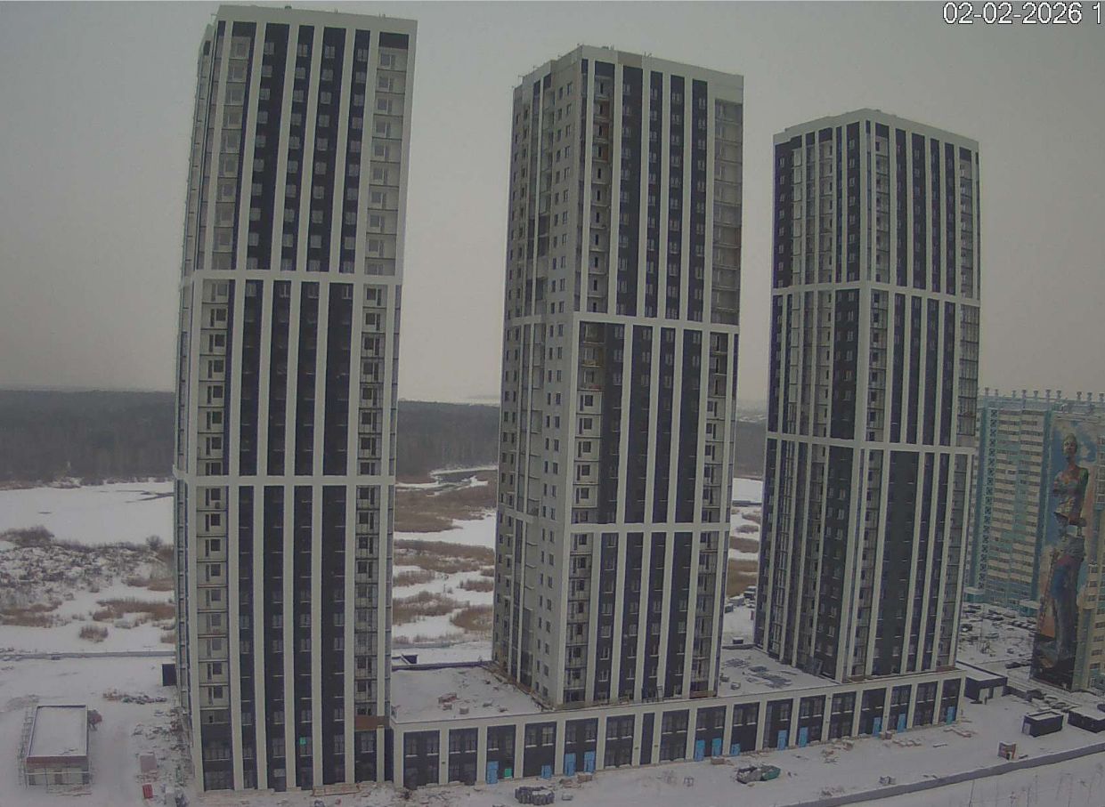 Ход строительства ЖК «Спортивный» — фото за февраль 2026