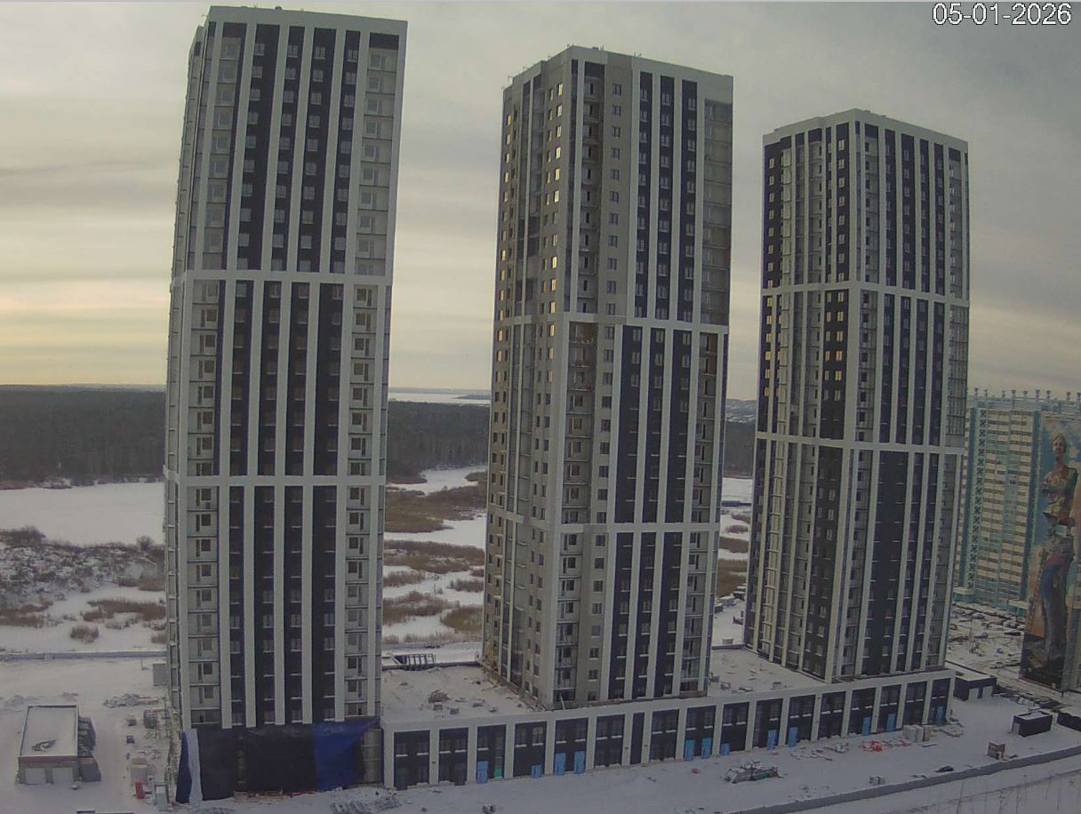 Ход строительства ЖК «Спортивный» — фото за январь 2026