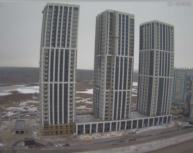 Ход строительства ЖК «Спортивный» — фото за декабрь 2025