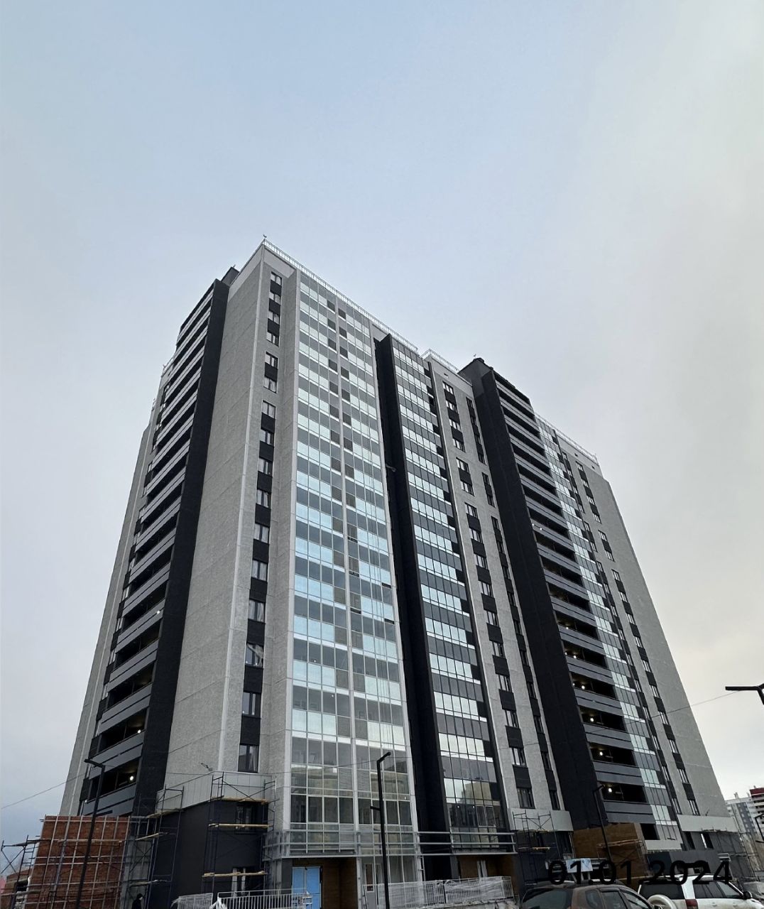 Ход строительства ЖК «Олимп» — фото за январь 2024