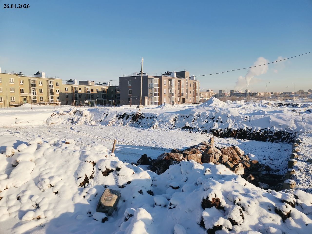 Ход строительства ЖК «Молодежный» — фото за январь 2026