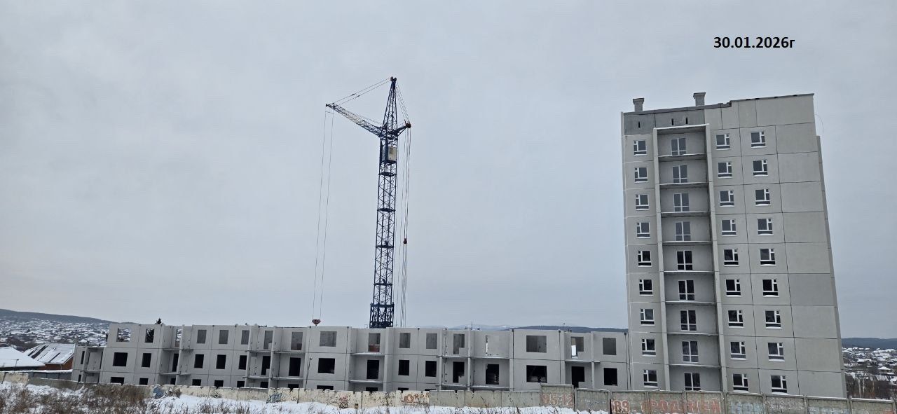 Ход строительства ЖК «Родные просторы» — фото за январь 2026