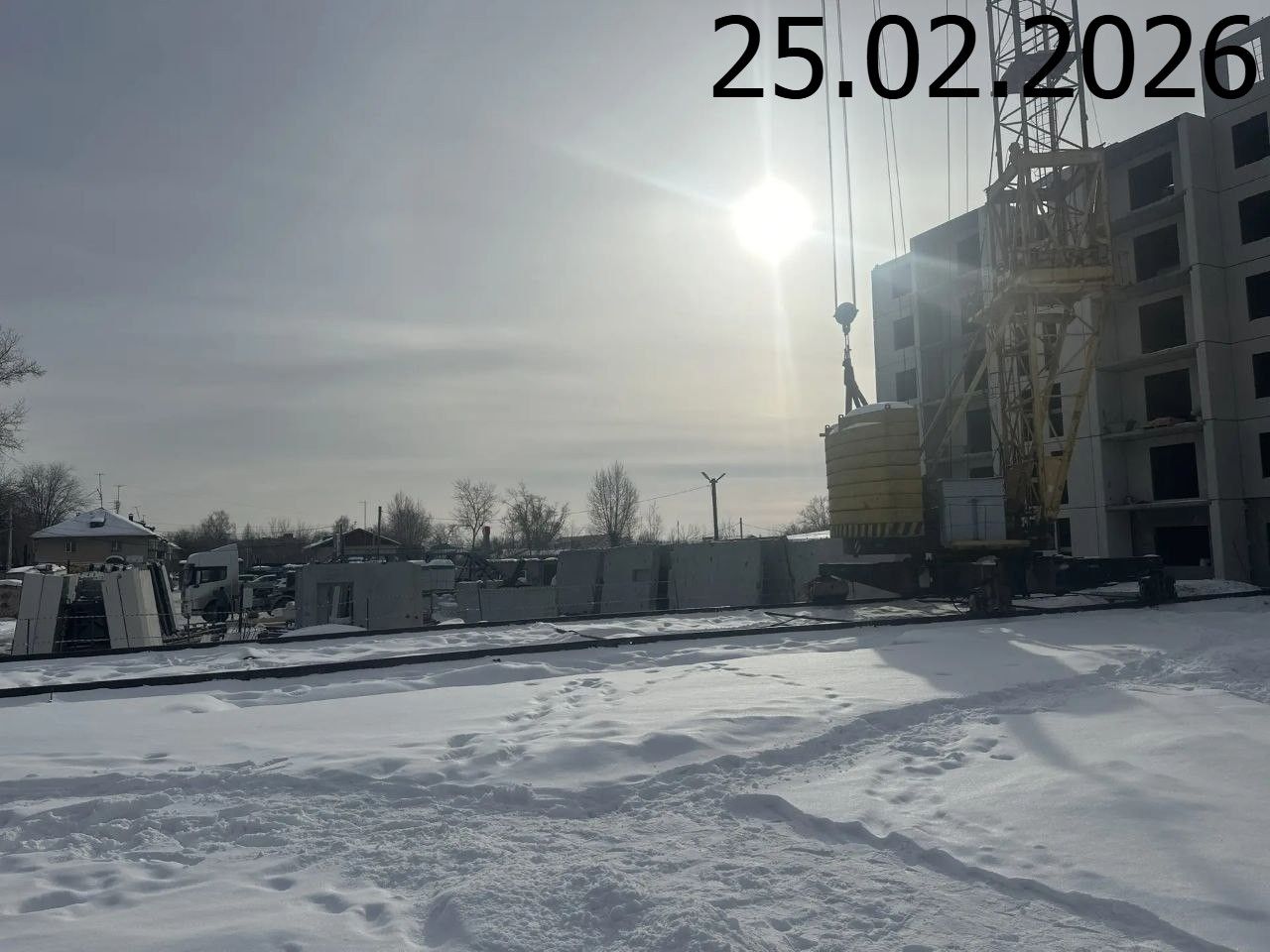 Ход строительства ЖК «Ильменский» — фото за февраль 2026