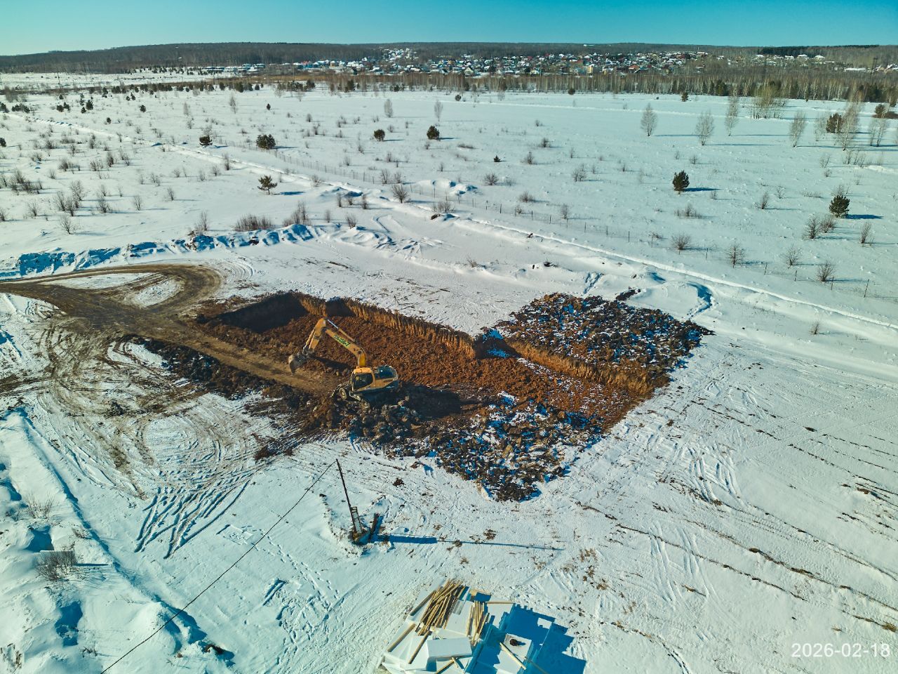 Ход строительства ЖК «Берег» — фото за февраль 2026